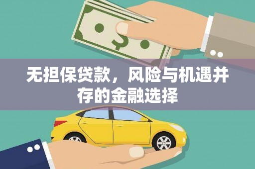 成功无担保贷款，风险与机遇并存的金融选择