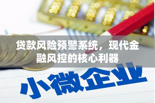 成功贷款风险预警系统，现代金融风控的核心利器