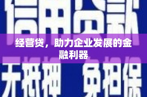 成功经营贷，助力企业发展的金融利器