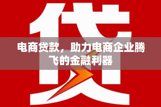 成功电商贷款，助力电商企业腾飞的金融利器