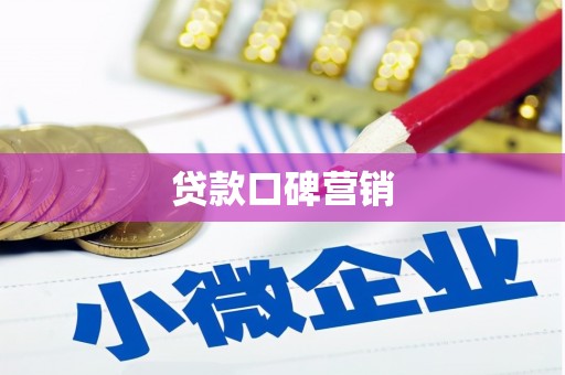 成功贷款口碑营销