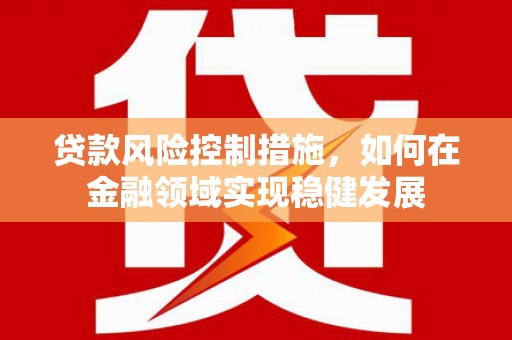 成功贷款风险控制措施，如何在金融领域实现稳健发展