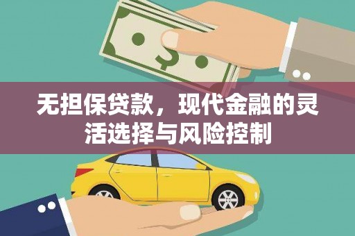 成功无担保贷款，现代金融的灵活选择与风险控制