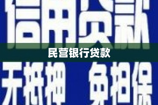 成功民营银行贷款