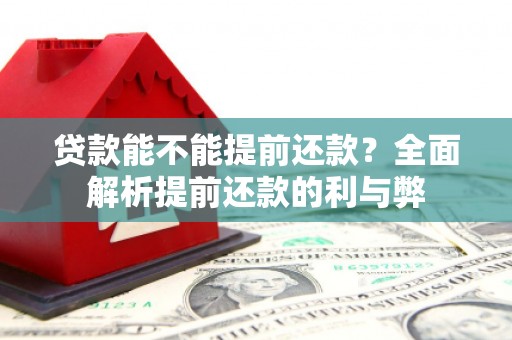 成功贷款能不能提前还款？全面解析提前还款的利与弊