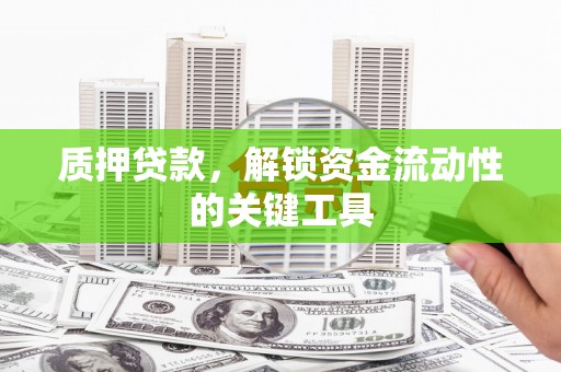 成功质押贷款，解锁资金流动性的关键工具