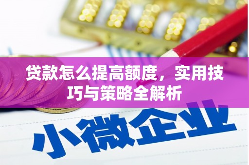 成功贷款怎么提高额度，实用技巧与策略全解析