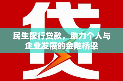 成功民生银行贷款，助力个人与企业发展的金融桥梁