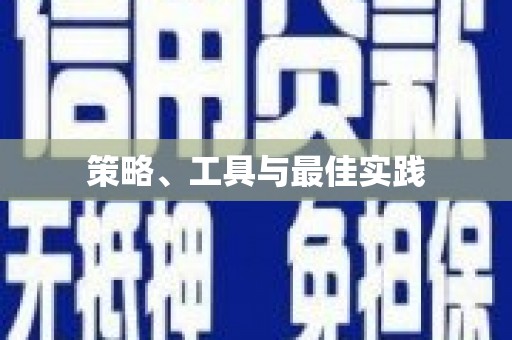 成功策略、工具与最佳实践