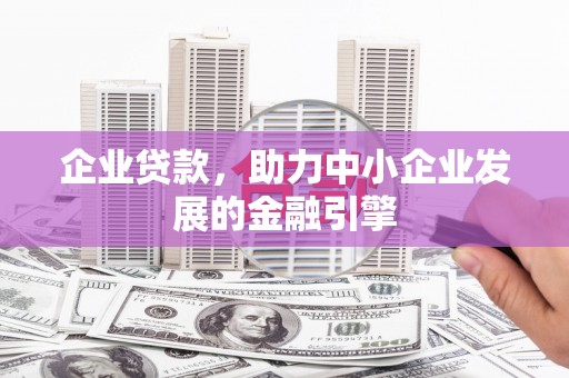 成功企业贷款，助力中小企业发展的金融引擎