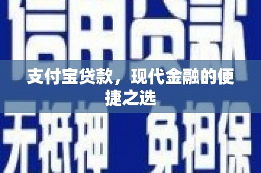 成功支付宝贷款，现代金融的便捷之选