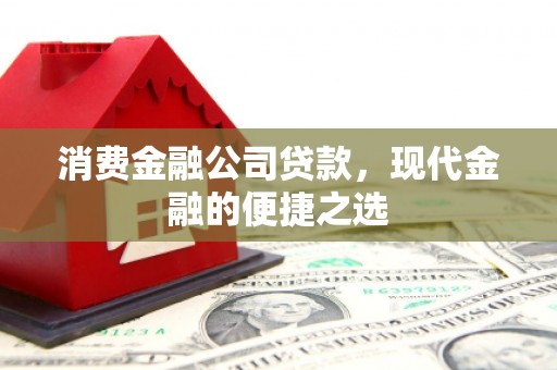 成功消费金融公司贷款，现代金融的便捷之选