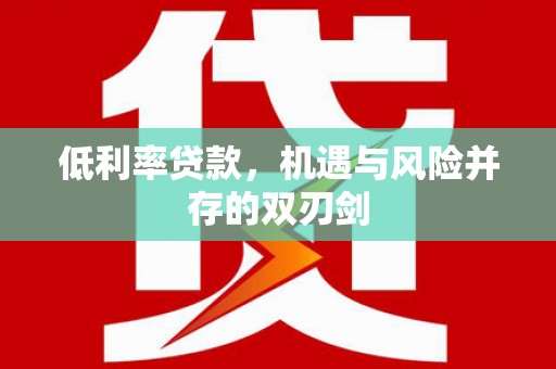 成功低利率贷款，机遇与风险并存的双刃剑