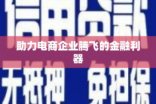 成功助力电商企业腾飞的金融利器