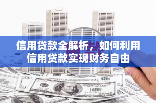 成功信用贷款全解析，如何利用信用贷款实现财务自由