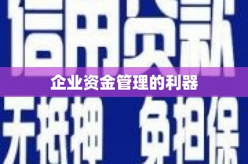 成功企业资金管理的利器