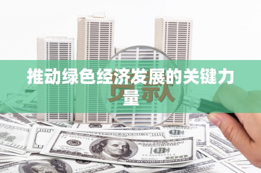 成功推动绿色经济发展的关键力量