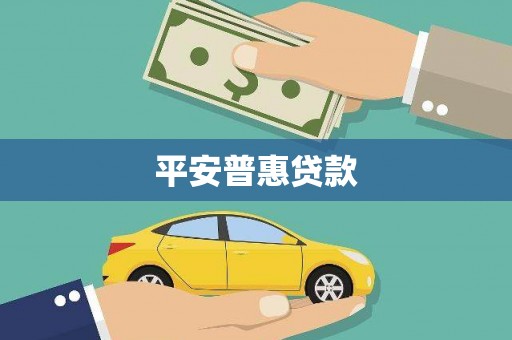 成功平安普惠贷款